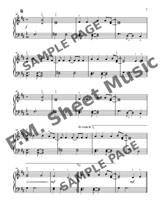 Dance The Night (Easy Piano) By Dua Lipa - F.M. Sheet Music - Pop ...